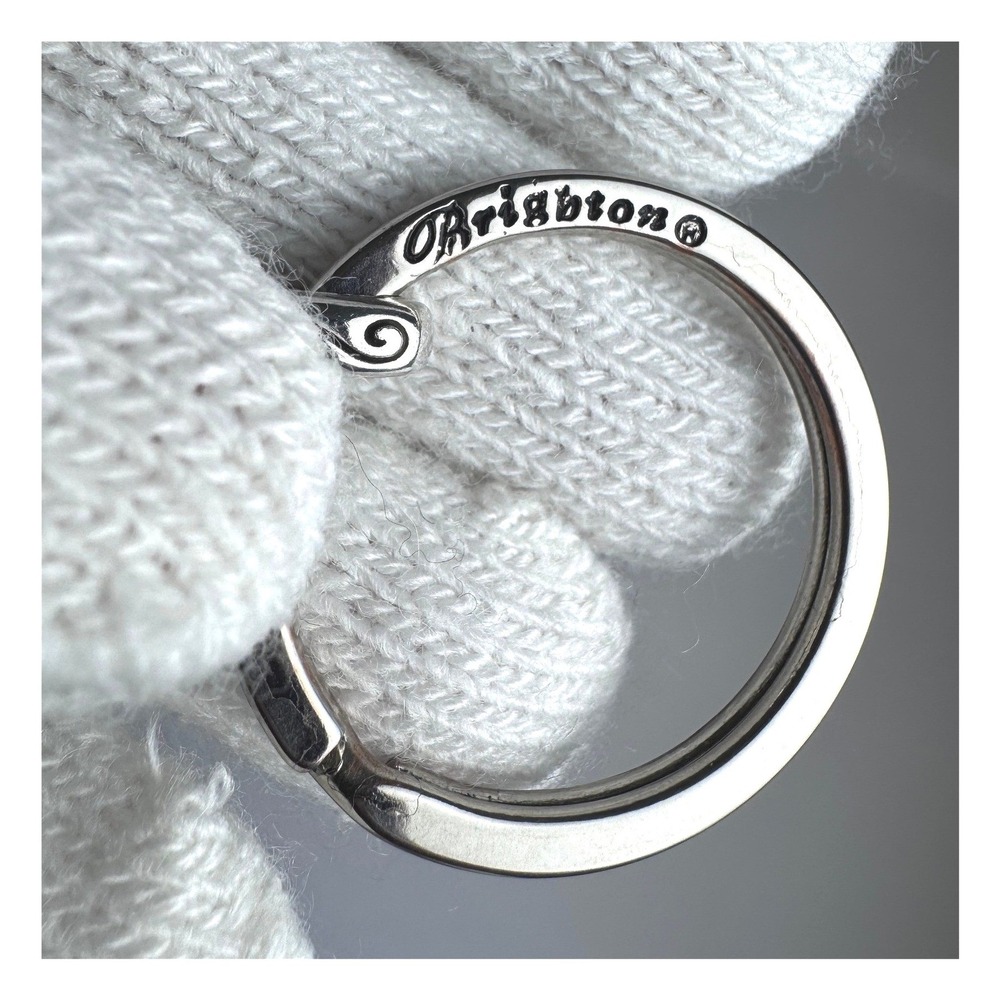 Brighton Silver Tone Divinity Cross Key Fob Ornate Scrollwork Keychain Charm - Picture 6 of 11